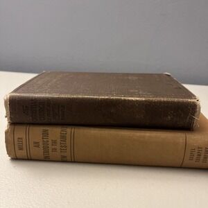 2 Books The Christian Church Riggle & Intro To NT Miller Hardcover Fair Cond.